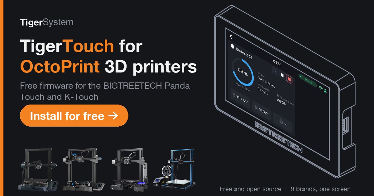 Tiger Touch: octoprint