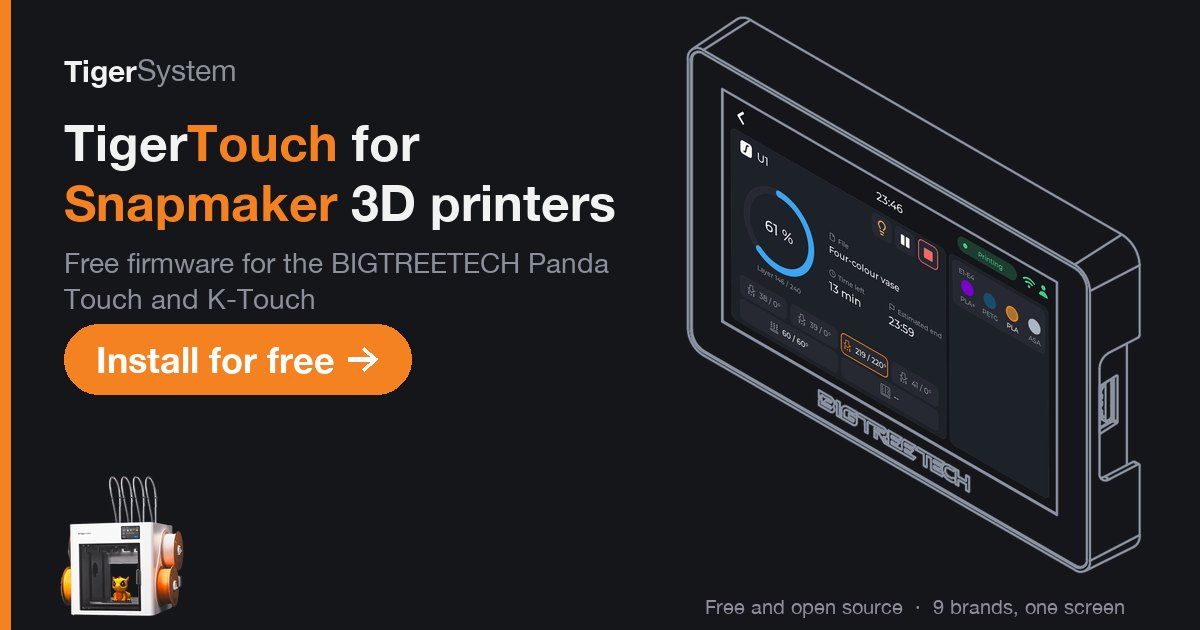 Tiger Touch: snapmaker